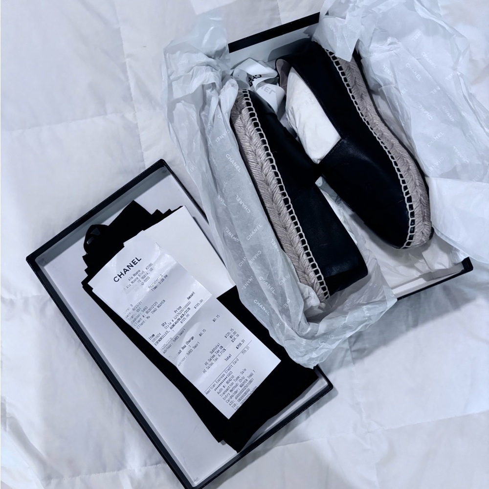 CHANEL Espadrilles / Size 37 / 6.5 NEW IN BOX!